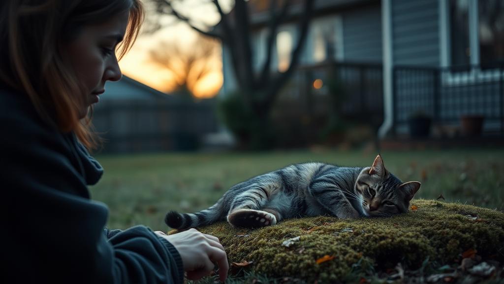 Полосатая защитница двора