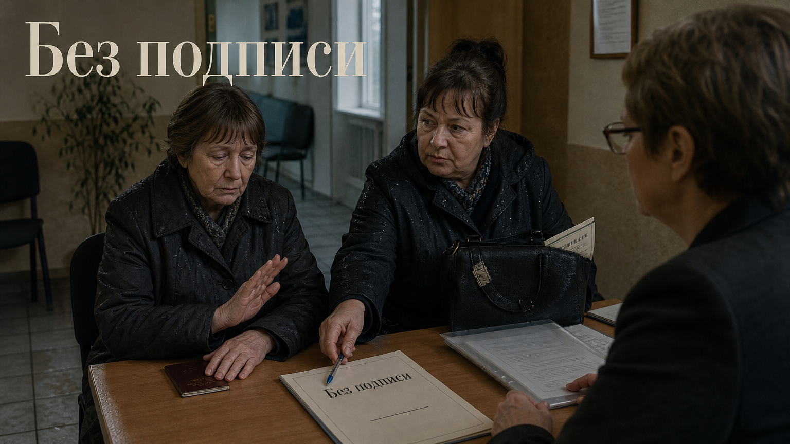 Без подписи