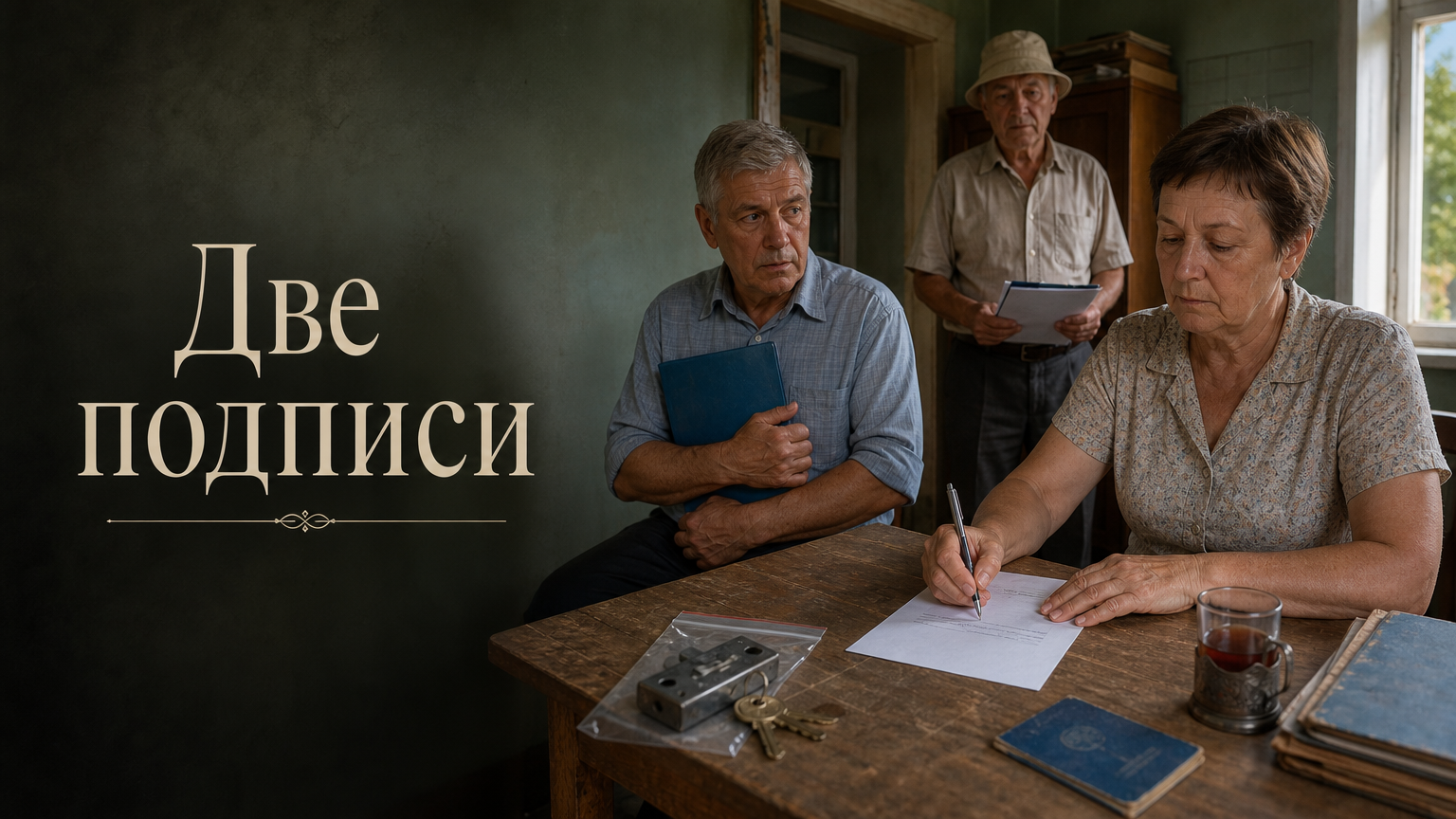 Две подписи