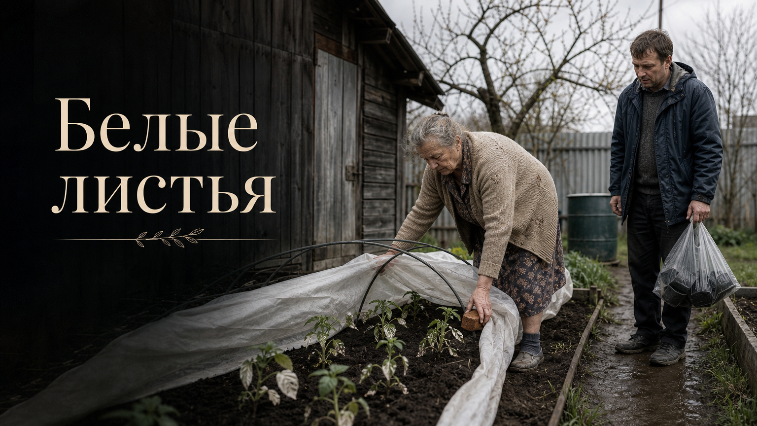Белые листья